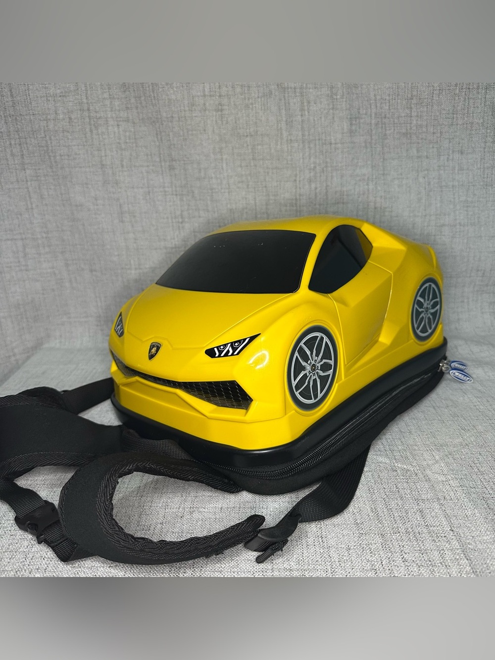 Lamborghini kids backpack book bag Yellow by WELLY - discontinued